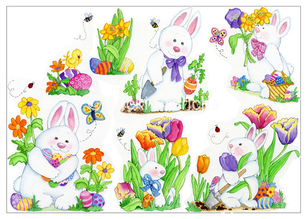 Bunny Easter Cling