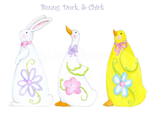 Bunny, Duck, & Chick