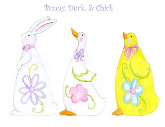 Bunny, Duck, & Chick