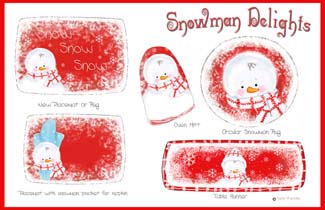 Snowman DelightsTextile products  150copy copy